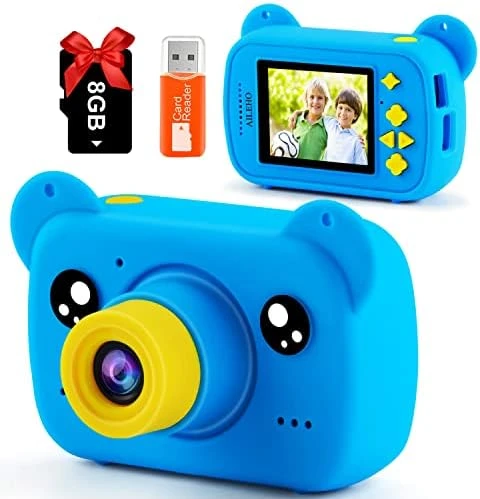 AILEHO Blue Kids Camera,Best Birthday Gifts And Christmas Toys For Boys Age 3 4 5 6 7 8 9, 2" Screen 1080p Children Digital Camera Allows Children To Retain Colorful Memorie,Complimentary 8G SD Card 8 AILEHO Blue Kids Camera,Best Birthday Gifts And Christmas Toys For Boys Age 3 4 5 6 7 8 9, 2" Screen 1080p Children Digital Camera Allows Children To Retain Colorful Memorie,Complimentary 8G SD Card - Image 6