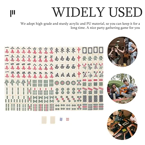 INOOMP Mahjong Sets Travel Mini Mahjong Set Traditional Chinese Version Game Portable Acrylic Material -Jong Tile Set With Carrying Case For Travel Friend Family Leisure Time Mini Toys 7 INOOMP Mahjong Sets Travel Mini Mahjong Set Traditional Chinese Version Game Portable Acrylic Material -Jong Tile Set With Carrying Case For Travel Friend Family Leisure Time Mini Toys - Image 5