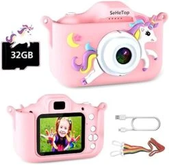 Kids Camera For Girls And Boys, Upgrade HD Digital Camera With Soft Silicone Cover, Toddler Camera Birthday Gifts Toys For Age 3 4 5 6 7 8 9 10 11 12,32GB SD Card,Video Recorder 1080P 18 Kids Camera For Girls And Boys, Upgrade HD Digital Camera With Soft Silicone Cover, Toddler Camera Birthday Gifts Toys For Age 3 4 5 6 7 8 9 10 11 12,32GB SD Card,Video Recorder 1080P -Folkmanis Toys Shop 51hkuPeAZHL. AC