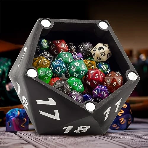 Toy Vault 20-Sided Dice Storage Treasure Box, D20-Shaped Dice Storage Container Novelty Gift For RPG Players 3 Toy Vault 20-Sided Dice Storage Treasure Box, D20-Shaped Dice Storage Container Novelty Gift For RPG Players