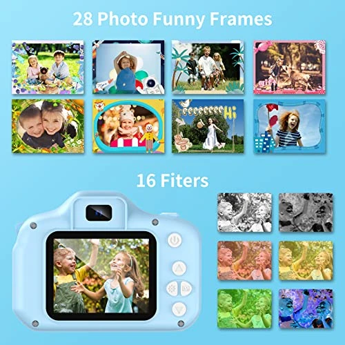 Upgrade Kids Selfie Camera, Dual-Camera Configuration Christmas Birthday Gifts For Kids Age 3-9,HD Digital Video Camera For Toddler, Portable Toy For 3 4 5 6 7 8 Year Old Boys With 32GB SD Card 7 Upgrade Kids Selfie Camera, Dual-Camera Configuration Christmas Birthday Gifts For Kids Age 3-9,HD Digital Video Camera For Toddler, Portable Toy For 3 4 5 6 7 8 Year Old Boys With 32GB SD Card - Image 5