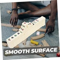 Toddmomy Travel Toys House Toy Toys 1 Set Set Small Mahjong Kit Mini American Mahjong Classic Chinese Mahjong Mini Mahjong Kit Camping Mahjong Set Travel Table Game Mahjong Casual