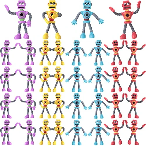 Fidget Toys Bendable Robot Figures Stress Relief Flexible Bendy Toys Robot Transforming Decompression Toys Robot Party Favors For Goody Bag Stuffers Goody Bags, Prizes, Pinatas, 4 Colors (32 Pcs) 3 Fidget Toys Bendable Robot Figures Stress Relief Flexible Bendy Toys Robot Transforming Decompression Toys Robot Party Favors For Goody Bag Stuffers Goody Bags, Prizes, Pinatas, 4 Colors (32 Pcs)