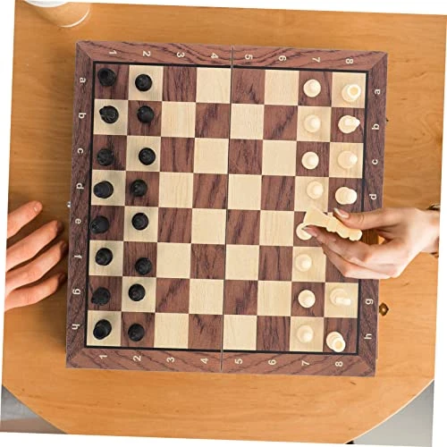 TOYANDONA 1 Set Chess Set Kids Play Set Travel Set Kids Suit Magnetic Toys Children Board Game Aldult Sticker Wooden Childrens Tylonal Checkers Backgammon Board Game Set 6 TOYANDONA 1 Set Chess Set Kids Play Set Travel Set Kids Suit Magnetic Toys Children Board Game Aldult Sticker Wooden Childrens Tylonal Checkers Backgammon Board Game Set - Image 4