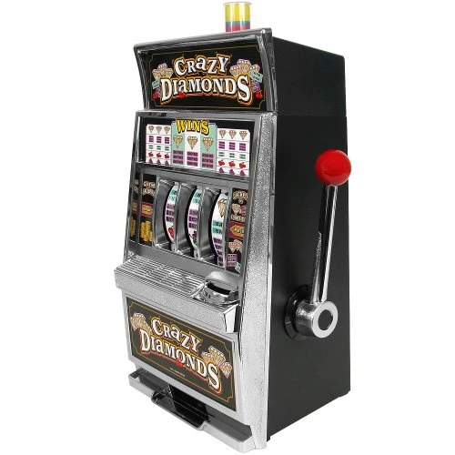 RecZone Crazy Diamonds Slot Machine Bank - Authentic Replication 4 RecZone Crazy Diamonds Slot Machine Bank - Authentic Replication - Image 2