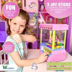 Bundaloo Claw Machine Arcade Game With Sound, Unicorn Themed Mini Candy Grabber Prize Dispenser Vending Toy For Kids, Boys & Girls 17 Bundaloo Claw Machine Arcade Game With Sound, Unicorn Themed Mini Candy Grabber Prize Dispenser Vending Toy For Kids, Boys & Girls -Folkmanis Toys Shop 51id4yQ8fCL