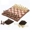 HIZLJJ Folding Wooden Chess Set With Magnet Closure For Kids Adults Portable Travel Set Toys Chess Pieces Chess (Size : 28X24.5X2cm) 1 HIZLJJ Folding Wooden Chess Set With Magnet Closure For Kids Adults Portable Travel Set Toys Chess Pieces Chess (Size : 28X24.5X2cm) -Folkmanis Toys Shop 51ihvqKvfXL