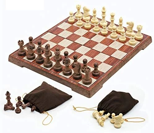 HIZLJJ Folding Wooden Chess Set With Magnet Closure For Kids Adults Portable Travel Set Toys Chess Pieces Chess (Size : 28X24.5X2cm) 9 HIZLJJ Folding Wooden Chess Set With Magnet Closure For Kids Adults Portable Travel Set Toys Chess Pieces Chess (Size : 28X24.5X2cm) - Image 7