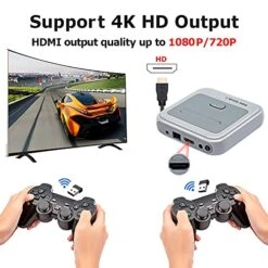 Kinhank Super Console X Retro Video Game Console Built In 95,000+ Classic Games,Emulator Console For 4K TV Support HD Output, Up To 5 Players,LAN/WiFi,Gifts For Men Who Have Everything,2 Gamepads 14 Kinhank Super Console X Retro Video Game Console Built In 95,000+ Classic Games,Emulator Console For 4K TV Support HD Output, Up To 5 Players,LAN/WiFi,Gifts For Men Who Have Everything,2 Gamepads -Folkmanis Toys Shop 51iw2irvaRS