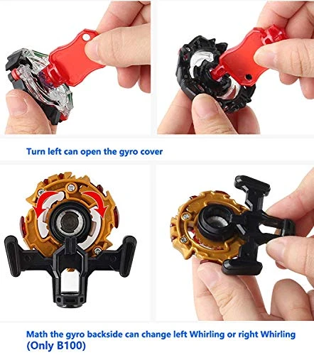 Bey Battling Top Burst | Burst Evolution Combination Series 4D | Set Of 4 Fighter Gyroscope 4D Fusion Model | 2 Launcher And 1 Beystadium 5 Bey Battling Top Burst | Burst Evolution Combination Series 4D | Set Of 4 Fighter Gyroscope 4D Fusion Model | 2 Launcher And 1 Beystadium - Image 3