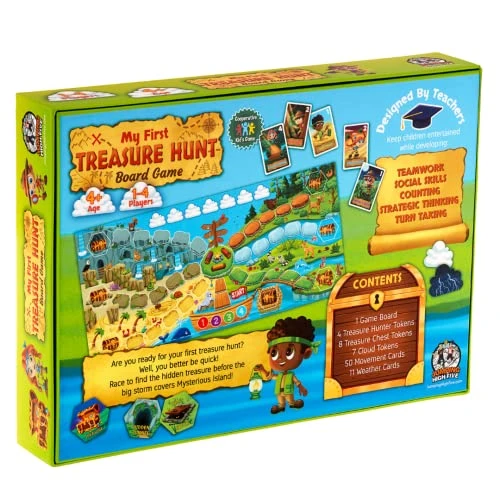 My First Treasure Hunt Board Game - Explore A Mysterious Island To Collect Hidden Treasure Before The Big Storm Comes - Kids Ages 4 And Up Learn New Skills Through Cooperative Hands-On Play 5 My First Treasure Hunt Board Game - Explore A Mysterious Island To Collect Hidden Treasure Before The Big Storm Comes - Kids Ages 4 And Up Learn New Skills Through Cooperative Hands-On Play - Image 3