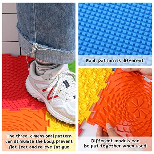 7 Pcs Sensory Mat Massage Game Mats Foot Massage Mat For Kids Autistic Children Orthopedic Massage Puzzle Floor Mats Sensory Room Items Indoor 6 7 Pcs Sensory Mat Massage Game Mats Foot Massage Mat For Kids Autistic Children Orthopedic Massage Puzzle Floor Mats Sensory Room Items Indoor - Image 4