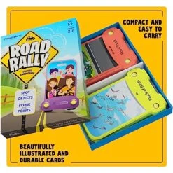 Road Rally Travel Scavenger Hunt Card Game For Kids - Road Trip Car Games & Activities Must Haves Essentials I - Fun Eye Hide & Seek Found Spy Summer Camping Toys Ages 4 5 6 7 8 9 10 11 12, 4-8, 8-12 -Folkmanis Toys Shop 51jCNKA2zBL