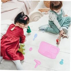 CANIGHT 1 Set Play House Toy Toys For Kids Toys For Girls Kids Educational Toys Little Girl Toy Decoration Toy Education Toy For Kids Rosy Child Tool PVC Little Girl Kids Toys For Girls