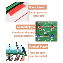 IFOYO 4 In 1 Multi Game Table For Kids, Soccer Foosball Table, Air Hockey Table, Pool Table, Table Tennis Table -Folkmanis Toys Shop 51jKcW9nZ9L