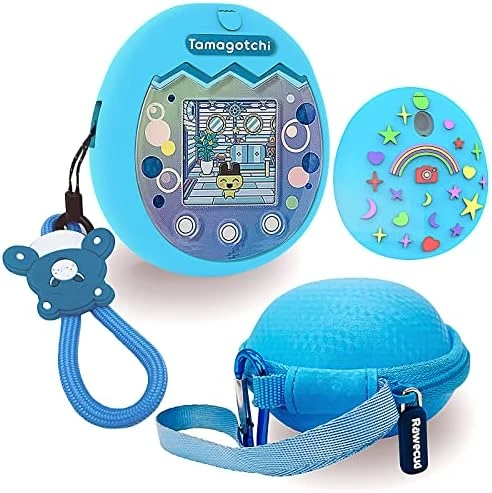 Carrying Case And Silicone Cover For Tamagotchi Pix Virtual Interactive Pet Game Machine, Protective Skin Sleeve Silicone Case For Tamagotchi Pix Get Game Accessories (Silicone Cover And Carry Case) 9 Carrying Case And Silicone Cover For Tamagotchi Pix Virtual Interactive Pet Game Machine, Protective Skin Sleeve Silicone Case For Tamagotchi Pix Get Game Accessories (Silicone Cover And Carry Case) - Image 7