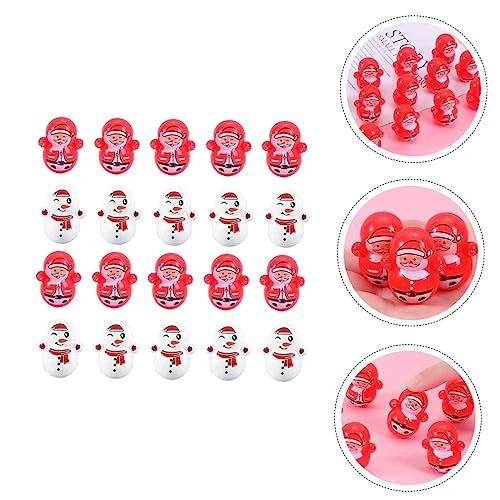 SAFIGLE 60pcs Tumbler Toy For Kids Christmas Toys Tumbler For Kids Miniatures Crafts Ornament Santa Claus Xmas Landscape Ornament Cognitive Toys For Child Tumbler Toys For Kids Home Decors 6 SAFIGLE 60pcs Tumbler Toy For Kids Christmas Toys Tumbler For Kids Miniatures Crafts Ornament Santa Claus Xmas Landscape Ornament Cognitive Toys For Child Tumbler Toys For Kids Home Decors - Image 4