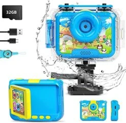 FAYDUDU Kids Camera Toys For 3-12 Year Old Boys Girls Christmas Birthday Gifts Kids Digital Video Camera Toddler Camera Toys For 3 4 5 6 7 8 Years Old 1080P HD Waterproof Camera 32GB SD Card -Folkmanis Toys Shop 51jU3YGDPL. AC