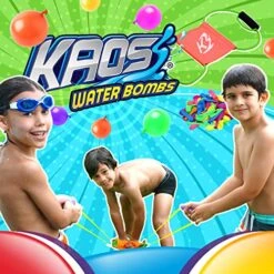 JA-RU KAOS Water Balloon Launcher Slingshot Toy (2 Launcher Set) W/ 30 Water Balloons & 1 Quick Fill Nozzle. Long Range Water Bombs Catapult For Kids & Adults. Summer Party Game & Activities. 181-2s 12 JA-RU KAOS Water Balloon Launcher Slingshot Toy (2 Launcher Set) W/ 30 Water Balloons & 1 Quick Fill Nozzle. Long Range Water Bombs Catapult For Kids & Adults. Summer Party Game & Activities. 181-2s -Folkmanis Toys Shop 51jg5IbMDkL