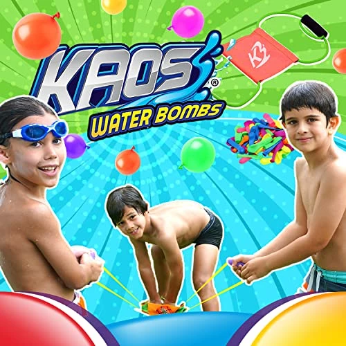 JA-RU KAOS Water Balloon Launcher Slingshot Toy (2 Launcher Set) W/ 30 Water Balloons & 1 Quick Fill Nozzle. Long Range Water Bombs Catapult For Kids & Adults. Summer Party Game & Activities. 181-2s 6 JA-RU KAOS Water Balloon Launcher Slingshot Toy (2 Launcher Set) W/ 30 Water Balloons & 1 Quick Fill Nozzle. Long Range Water Bombs Catapult For Kids & Adults. Summer Party Game & Activities. 181-2s - Image 4