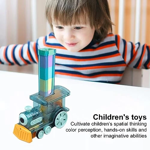 Starhjy Train Deal Toys Automatic Domino Model Early Educational Toys Blocks Building Stacking Toy Gifts 6 Starhjy Train Deal Toys Automatic Domino Model Early Educational Toys Blocks Building Stacking Toy Gifts - Image 4