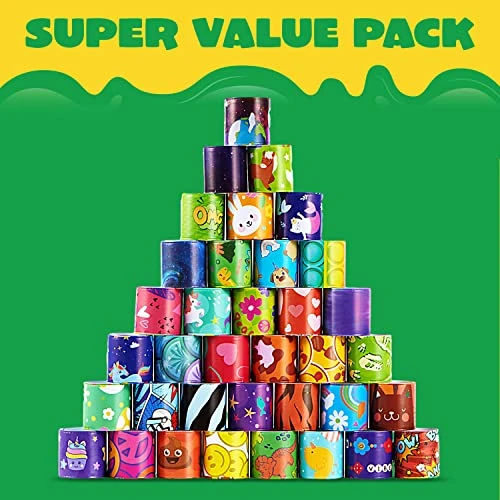 JOYIN 288 Pcs Slap Bracelets Party Favors - 36 Designs With Cute And Colorful Themes - Perfect For Kids Easter Party Favors, Valentine Classroom Prizes Exchanging Gifts 5 JOYIN 288 Pcs Slap Bracelets Party Favors - 36 Designs With Cute And Colorful Themes - Perfect For Kids Easter Party Favors, Valentine Classroom Prizes Exchanging Gifts - Image 3