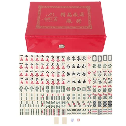 INOOMP Mahjong Sets Travel Mini Mahjong Set Traditional Chinese Version Game Portable Acrylic Material -Jong Tile Set With Carrying Case For Travel Friend Family Leisure Time Mini Toys 3 INOOMP Mahjong Sets Travel Mini Mahjong Set Traditional Chinese Version Game Portable Acrylic Material -Jong Tile Set With Carrying Case For Travel Friend Family Leisure Time Mini Toys