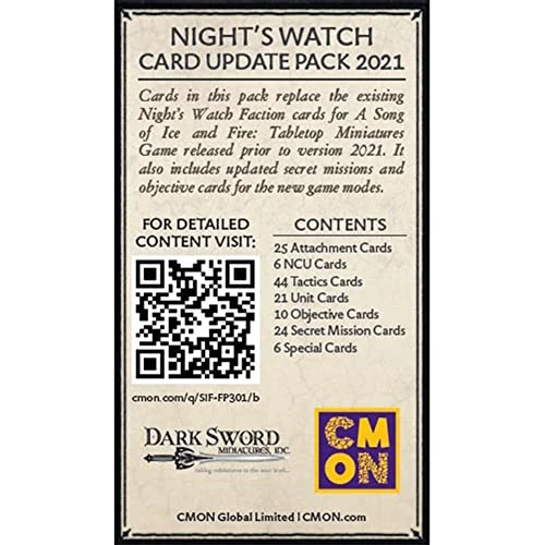 CMON A Song Of Ice And Fire Tabletop Miniatures Night's Watch Faction Pack | Strategy Game For Teens And Adults | Ages 14+ | 2+ Players | Average Playtime 45-60 Minutes | Made, (SIFFP03) 4 CMON A Song Of Ice And Fire Tabletop Miniatures Night's Watch Faction Pack | Strategy Game For Teens And Adults | Ages 14+ | 2+ Players | Average Playtime 45-60 Minutes | Made, (SIFFP03) - Image 2