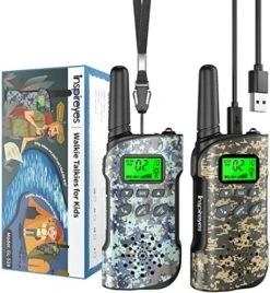 Inspireyes Walkie Talkies For Kids Rechargeable, 48 Hours Working Time 2 Way Radio Long Range, Outdoor Camping Games Toy Birthday Xmas Gift For Boys Age 8-12 3-5 Girls, 3 Pack Camouflage -Folkmanis Toys Shop 51k3bp pFwL. AC