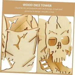 FELTECHELECTR Dice Tower Wooden Dice Dispenser Prop Game Dice Game Kit Dice Organizer Dice Game Supply Dice Toys Tower Dice Rolling Prop Skull Wood Skeleton Ornaments Wood Dice Tower -Folkmanis Toys Shop 51k4IzaZkLL