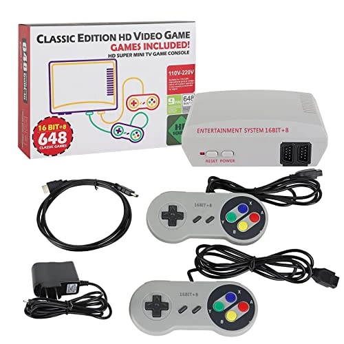Classic Retro Game Console HDMI Input, Mini Plug And Play Video Game Built-in 648 Retro Games Dual Players Mode For Dual Players Kids, Adult, Children Gift, Valentine/Birthday Gift 5 Classic Retro Game Console HDMI Input, Mini Plug And Play Video Game Built-in 648 Retro Games Dual Players Mode For Dual Players Kids, Adult, Children Gift, Valentine/Birthday Gift - Image 3