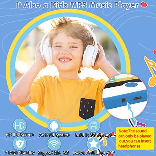 Kids Cell Phone Toddler Phone Real Play Phone For 3-12 Years Old Girls Boys 6 Inch HD Screen Electronic Learning Smart Phone Toy With MP3 Music Player Dual Cameras Birthday 7 Kids Cell Phone Toddler Phone Real Play Phone For 3-12 Years Old Girls Boys 6 Inch HD Screen Electronic Learning Smart Phone Toy With MP3 Music Player Dual Cameras Birthday - Image 5