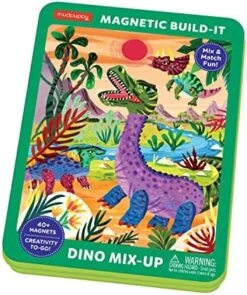 Mudpuppy Dino Mix-Up – Magnetic Build-It Travel Friendly Game With Illustrated Prehistoric Background Scenes Including 2 Dino Characters And Over 40 Mix And Match Magnets For Children Ages 4 And Up 10 Mudpuppy Dino Mix-Up – Magnetic Build-It Travel Friendly Game With Illustrated Prehistoric Background Scenes Including 2 Dino Characters And Over 40 Mix And Match Magnets For Children Ages 4 And Up -Folkmanis Toys Shop 51k6xkhgGxL. AC
