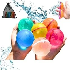 R Raddor Reusable Water Balloons For Kids,Adults 12pcs With Mesh Bag Latex-free Silicone, Refillable Water Balloons Reusable Magnetic, Outdoor Games, Beach Toys,pool Games, Water Balloons Quick Fill 17 R Raddor Reusable Water Balloons For Kids,Adults 12pcs With Mesh Bag Latex-free Silicone, Refillable Water Balloons Reusable Magnetic, Outdoor Games, Beach Toys,pool Games, Water Balloons Quick Fill -Folkmanis Toys Shop 51k7LAgxUL. AC