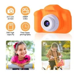 Portable HD Digital Kids Camera, Best Kids Camera Toddler Toys Gifts For 3 4 5 6 7 8 9 Year Old Boys And Girls, Kids Selfie Camera With 32GB SD Card, HD Digital Video Cameras For Toddler