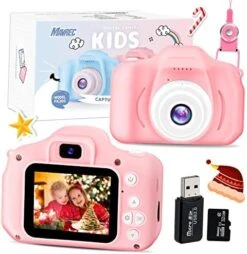 Kids Camera, MAVREC TOYS Camera For Kids, Christmas Birthday Gifts Toddler Camera For Girls And Boys Age 3-9, 1080P HD Video Kids Digital Camera With 2 Lens/32GB SD Card (Pink) -Folkmanis Toys Shop 51kM839Z31L. AC