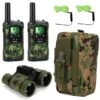 Walkie Talkies For Kids Toys For Boys Aged 5+ Outdoor Toys 2 Way Radio 22 Channel 3 Miles Range For Camp Hunt Adventure Game Birthday For Boys 6 7 8 9 10 Year Old Boys Gifts (Green) -Folkmanis Toys Shop 51kQcQ9iaCL