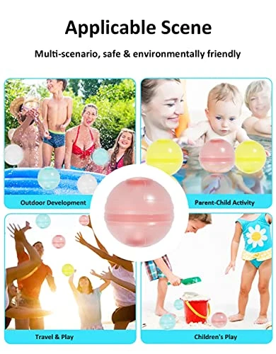 12 PCS Reusable Luminous Water Balloons For Kids, Refillable Silicone Water Bomb Balls For Adults, Quick Fill Self Sealing, Summer Water Games Toy, Fun Splash Water Bomb Party Supplies 6 12 PCS Reusable Luminous Water Balloons For Kids, Refillable Silicone Water Bomb Balls For Adults, Quick Fill Self Sealing, Summer Water Games Toy, Fun Splash Water Bomb Party Supplies - Image 4