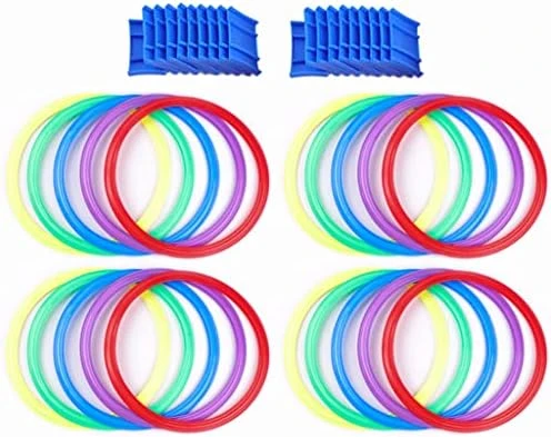 Children's Soft Hopscotch Circle, Sensory Training Fitness Ring, 20 Circles And 20 Buttons, Can Be Assembled At Will (Color : 20pcs, Size : 48cm) 7 Children's Soft Hopscotch Circle, Sensory Training Fitness Ring, 20 Circles And 20 Buttons, Can Be Assembled At Will (Color : 20pcs, Size : 48cm) - Image 5