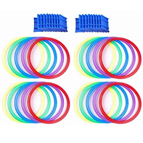 Children's Soft Hopscotch Circle, Sensory Training Fitness Ring, 20 Circles And 20 Buttons, Can Be Assembled At Will (Color : 20pcs, Size : 48cm) 3 Children's Soft Hopscotch Circle, Sensory Training Fitness Ring, 20 Circles And 20 Buttons, Can Be Assembled At Will (Color : 20pcs, Size : 48cm)
