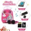 N/A NA Kids Karaoke Machine For Girls Boys With 2 Microphones Toddlers Bluetooth Karaoke Toy For Singing Portable Children Karaoke Speaker With Voice Changer For Christmas Holiday Birthday Gift -Folkmanis Toys Shop 51kZkpEdBaL
