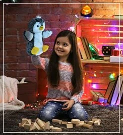DolliBu Penguin Plush Hand Puppet For Kids - Soft Stuffed Animal Hand Puppet Toy For Puppet Show Games Puppet Theaters For Kids, Adult Cute Puppets Educational Toy To Teach Children & Toddlers -Folkmanis Toys Shop 51kb896NpGS