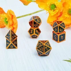 Metal Dice Set 7 D&D Dice Set Suitable For DND Dice Games Such As Dungeon And Dragon -Folkmanis Toys Shop 51kefGqVGaL