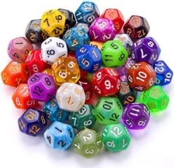 AUSTOR 42 Pieces Polyhedral Dice 20 Sided Game Dice Set Mixed Color Dices Assortment With A Black Velvet Storage Bag For DND RPG MTG Table Games 18 AUSTOR 42 Pieces Polyhedral Dice 20 Sided Game Dice Set Mixed Color Dices Assortment With A Black Velvet Storage Bag For DND RPG MTG Table Games -Folkmanis Toys Shop 51kf2gBtBHL. AC