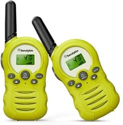 Sorulykin Kids Walkie Talkies 22 Channel, 2 Way Radio Up To 3KM Range Handheld Interphone, Children's Walkie-Talkies For Boys And Girls To Outside Adventure Gear To Camping Hiking Games, Blue 2 Pack -Folkmanis Toys Shop 51kj8OzyAqL. AC