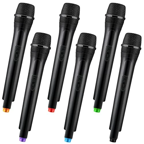 Fake Microphone Prop Toy Plastic Microphone Prop Halloween Play Pretend Microphone Toy For Karaoke Costume Cosplay Reporter Stage Birthday Party Favors, 10.4 In (6 Pieces) 3 Fake Microphone Prop Toy Plastic Microphone Prop Halloween Play Pretend Microphone Toy For Karaoke Costume Cosplay Reporter Stage Birthday Party Favors, 10.4 In (6 Pieces)