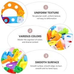 Kidcraft Playset Educational Toys 1pack Game Kids Plastic Bolts And Tightening Match For Matching Toy Nuts Color Screw Kids Toys Childrens Toys Tightening Screw Playthings 14 Kidcraft Playset Educational Toys 1pack Game Kids Plastic Bolts And Tightening Match For Matching Toy Nuts Color Screw Kids Toys Childrens Toys Tightening Screw Playthings -Folkmanis Toys Shop 51knXtk0emL