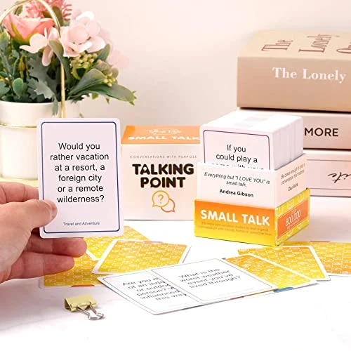 TALKING POINT CARDS Small Talk | Conversation Starters | Friendly Icebreakers For Friends, Coworkers, Family, Dates, & Acquaintances | Fun For Parties, Road Trips, Vacation Game Night | 200 Cards 4 TALKING POINT CARDS Small Talk | Conversation Starters | Friendly Icebreakers For Friends, Coworkers, Family, Dates, & Acquaintances | Fun For Parties, Road Trips, Vacation Game Night | 200 Cards - Image 2