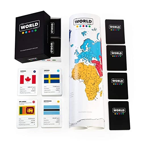 The World Game - Geography Card Game - Educational Board Game For Kids, Family & Adults - Cool Learning Gift Idea For Teenage Boys & Girls 4 The World Game - Geography Card Game - Educational Board Game For Kids, Family & Adults - Cool Learning Gift Idea For Teenage Boys & Girls - Image 2