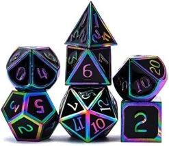 DND Metal Dice Set Role Playing 7PCS Dungeons And Dragons Dice Pathfinder RPG Games DND Dice,Metal Dice Set D&d（Pink） -Folkmanis Toys Shop 51ktzKsuEJL. AC